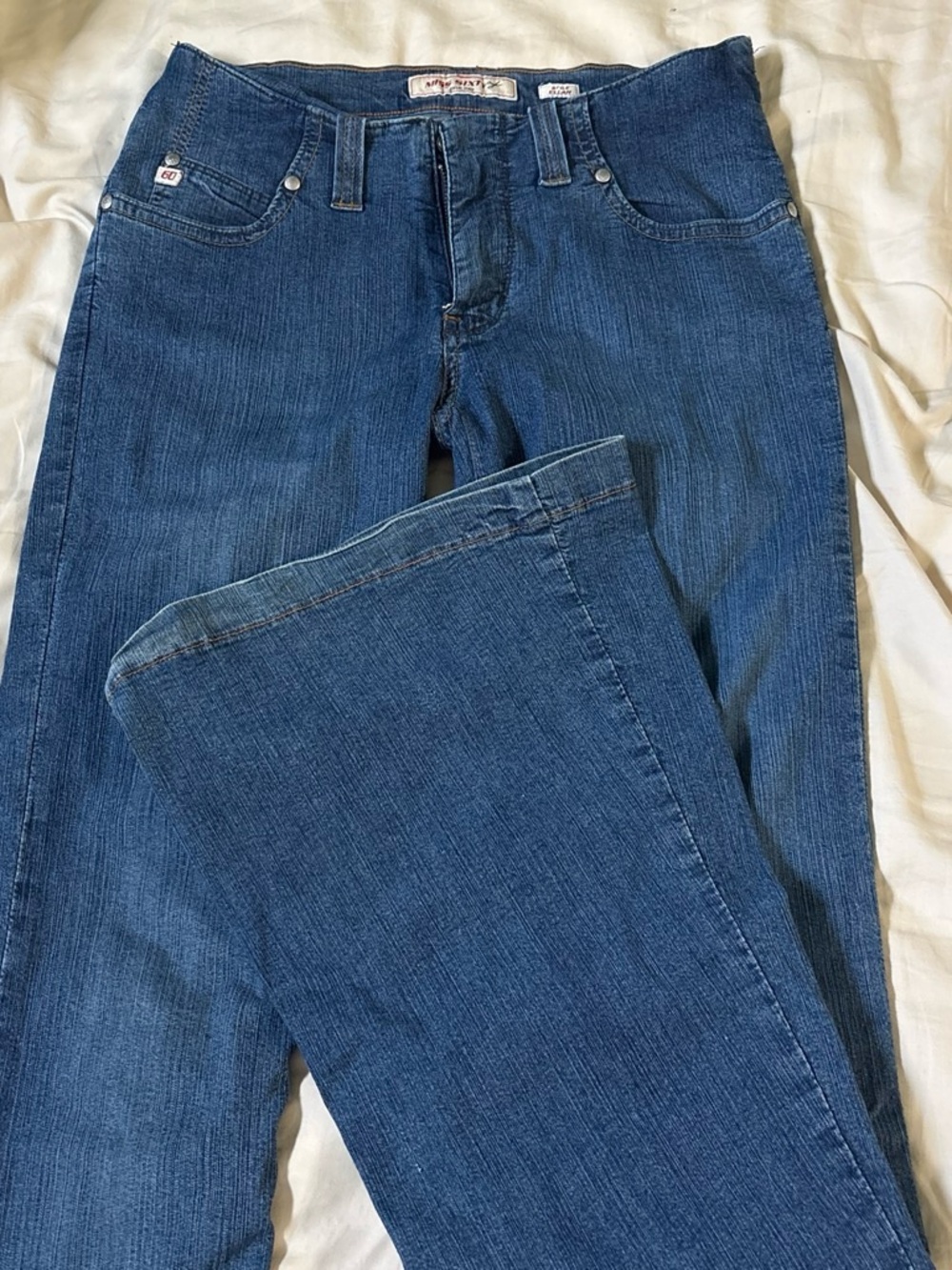 Miss Sixty Women's Wide Leg Jeans in Blue Denim